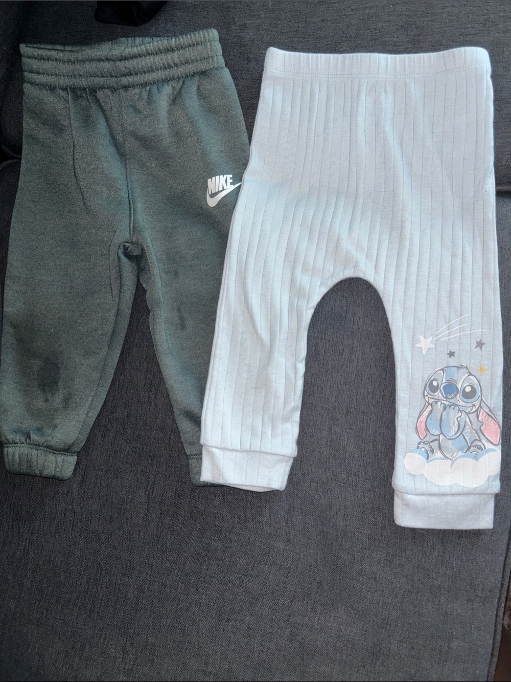 Nike Kids Green Sweatpants with White Logo